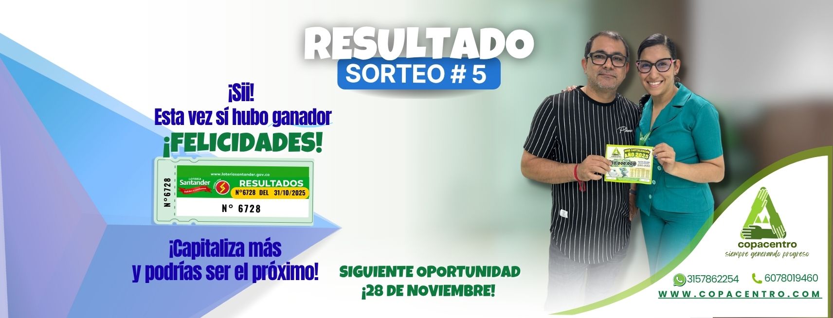 Resultado Sorteo 5 Web